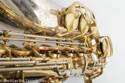 King SilverSonic Tenor Cleveland ‘Series III’ Double Socket Neck Good Pads Plays Great! 376648