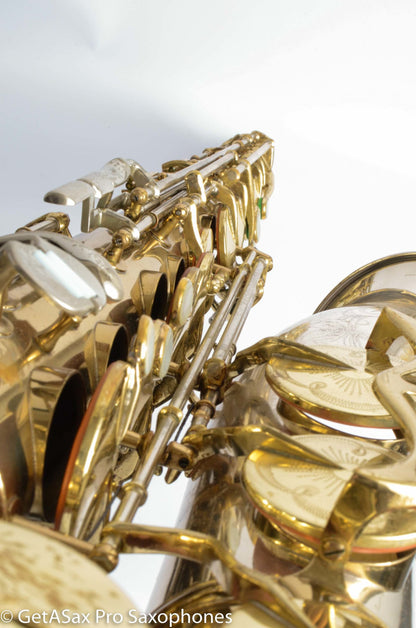 King SilverSonic Tenor Cleveland ‘Series III’ Double Socket Neck Good Pads Plays Great! 376648