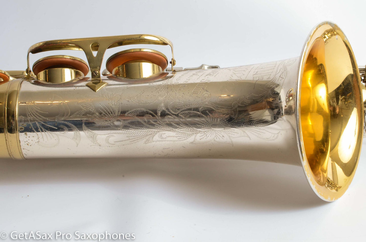 King SilverSonic Tenor Cleveland ‘Series III’ Double Socket Neck Good Pads Plays Great! 376648