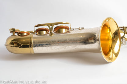 King SilverSonic Tenor Cleveland ‘Series III’ Double Socket Neck Good Pads Plays Great! 376648