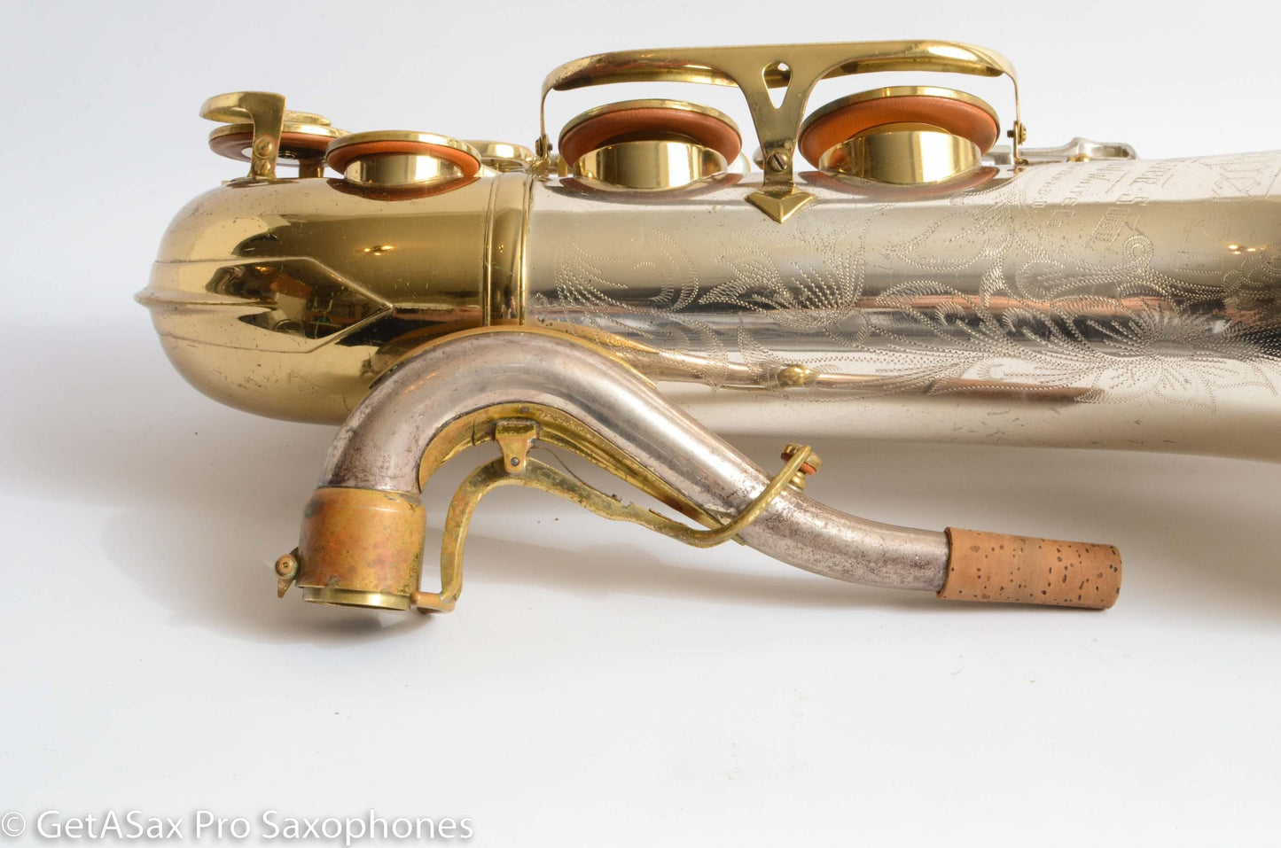 King SilverSonic Tenor Cleveland ‘Series III’ Double Socket Neck Good Pads Plays Great! 376648