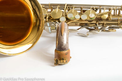 King SilverSonic Tenor Cleveland ‘Series III’ Double Socket Neck Good Pads Plays Great! 376648