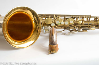 King SilverSonic Tenor Cleveland ‘Series III’ Double Socket Neck Good Pads Plays Great! 376648