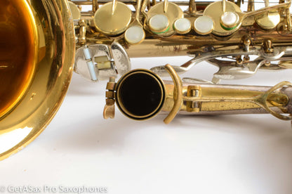 King SilverSonic Tenor Cleveland ‘Series III’ Double Socket Neck Good Pads Plays Great! 376648