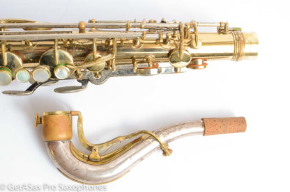 King SilverSonic Tenor Cleveland ‘Series III’ Double Socket Neck Good Pads Plays Great! 376648