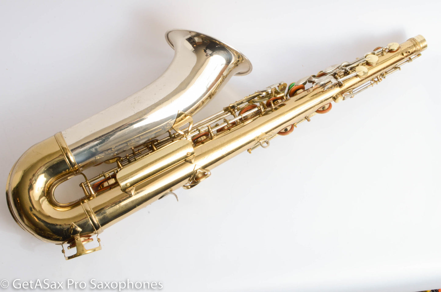 King SilverSonic Tenor Cleveland ‘Series III’ Double Socket Neck Good Pads Plays Great! 376648