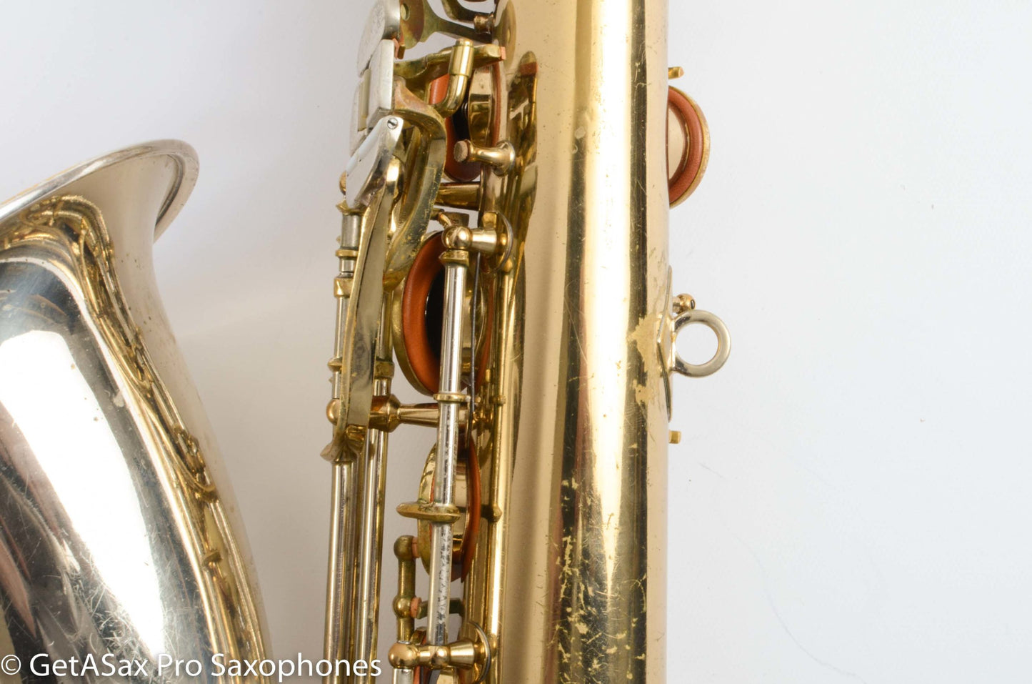 King SilverSonic Tenor Cleveland ‘Series III’ Double Socket Neck Good Pads Plays Great! 376648