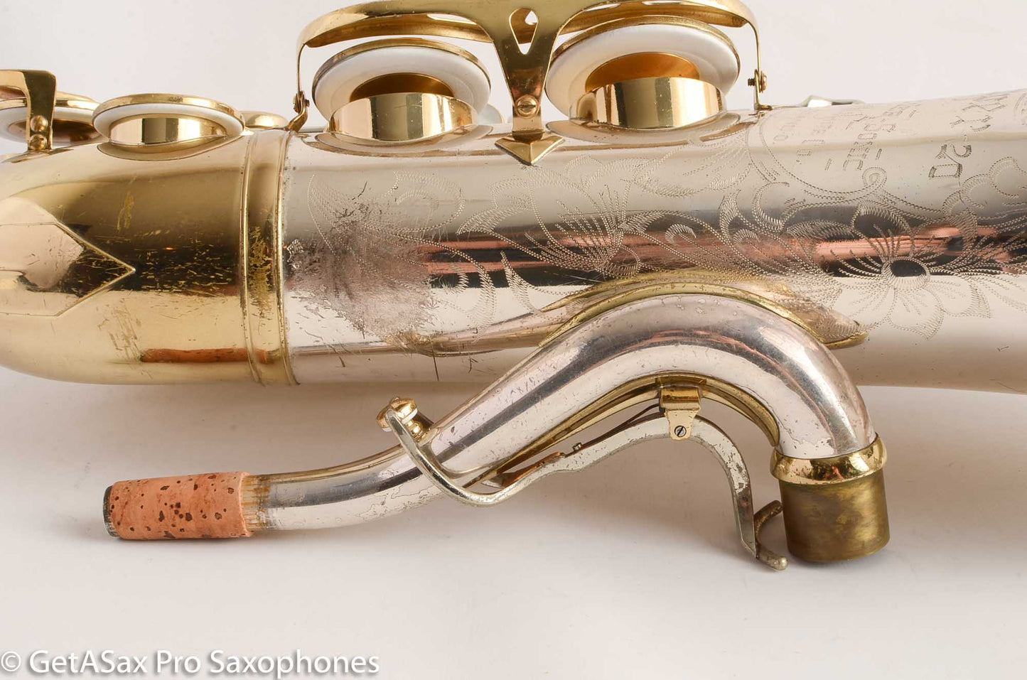 King SilverSonic Super 20 Tenor Saxophone Original Lacquer Fresh Overhaul! 418944