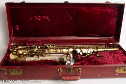 King SilverSonic Tenor With Full Pearls 1952 Relacquered Nice Shape! 328630