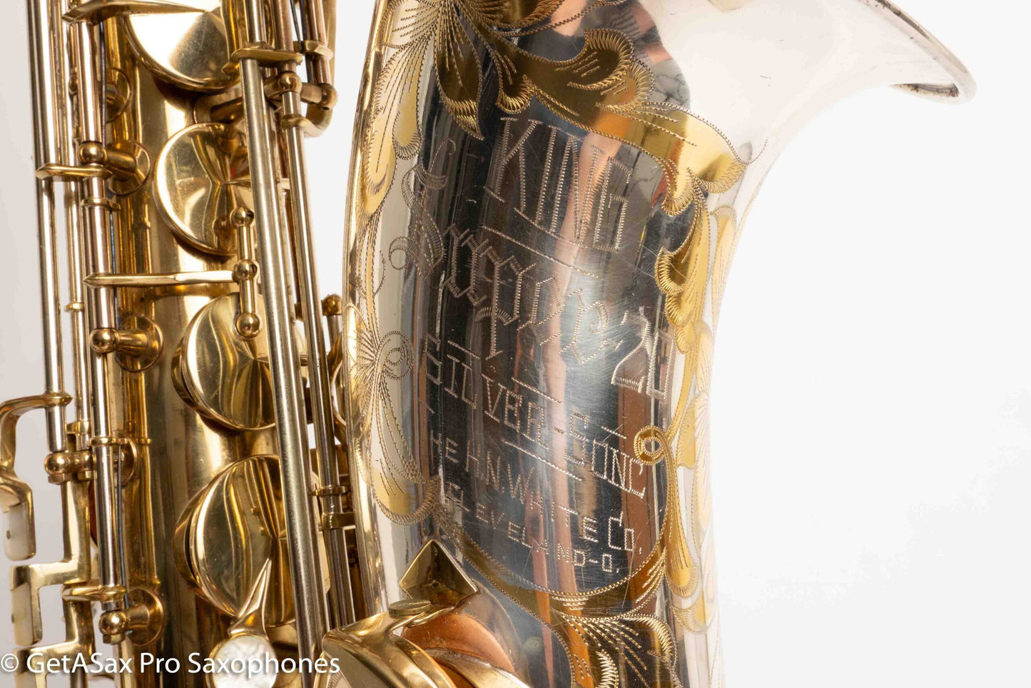 King SilverSonic Tenor With Full Pearls 1952 Relacquered Nice Shape! 328630