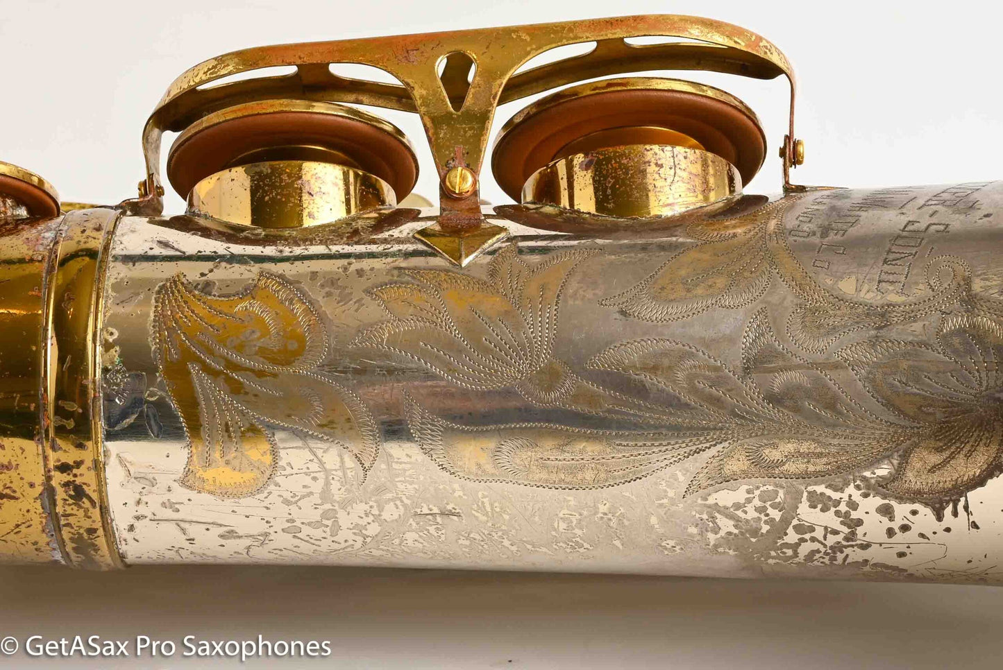 King SilverSonic Tenor with Full Pearls and Gold in the Engraving Special Order Fresh Overhaul! 406210