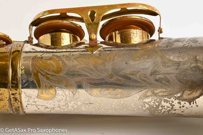 King SilverSonic Tenor with Full Pearls and Gold in the Engraving Special Order Fresh Overhaul! 406210