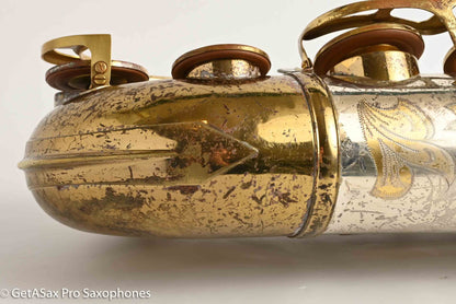 King SilverSonic Tenor with Full Pearls and Gold in the Engraving Special Order Fresh Overhaul! 406210