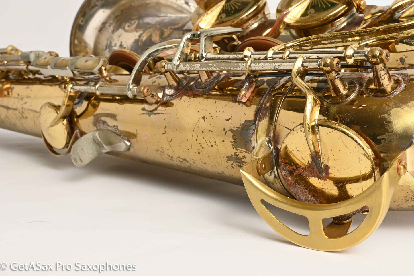 King SilverSonic Tenor with Full Pearls and Gold in the Engraving Special Order Fresh Overhaul! 406210