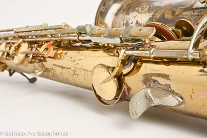 King SilverSonic Tenor with Full Pearls and Gold in the Engraving Special Order Fresh Overhaul! 406210