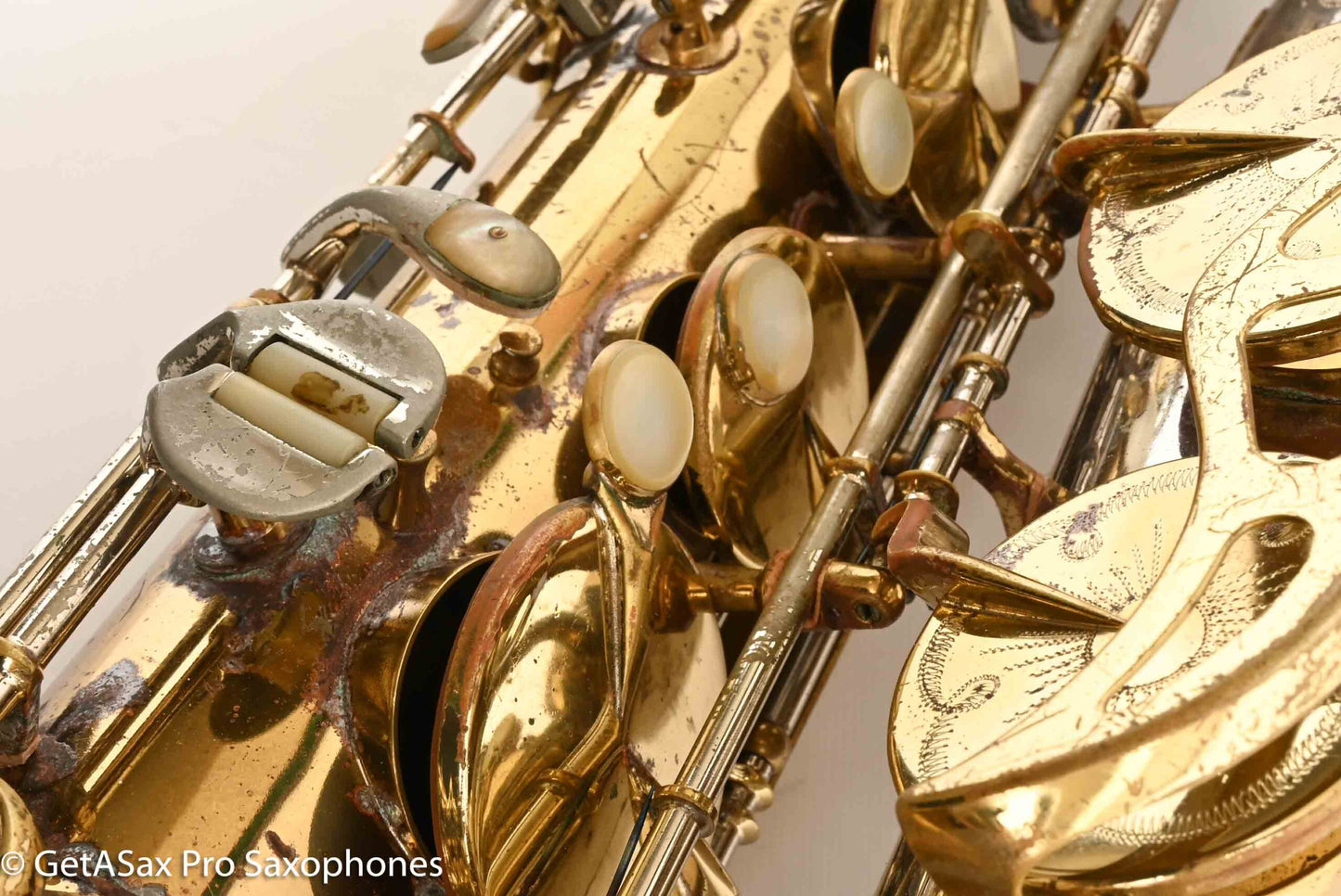 King SilverSonic Tenor with Full Pearls and Gold in the Engraving Special Order Fresh Overhaul! 406210