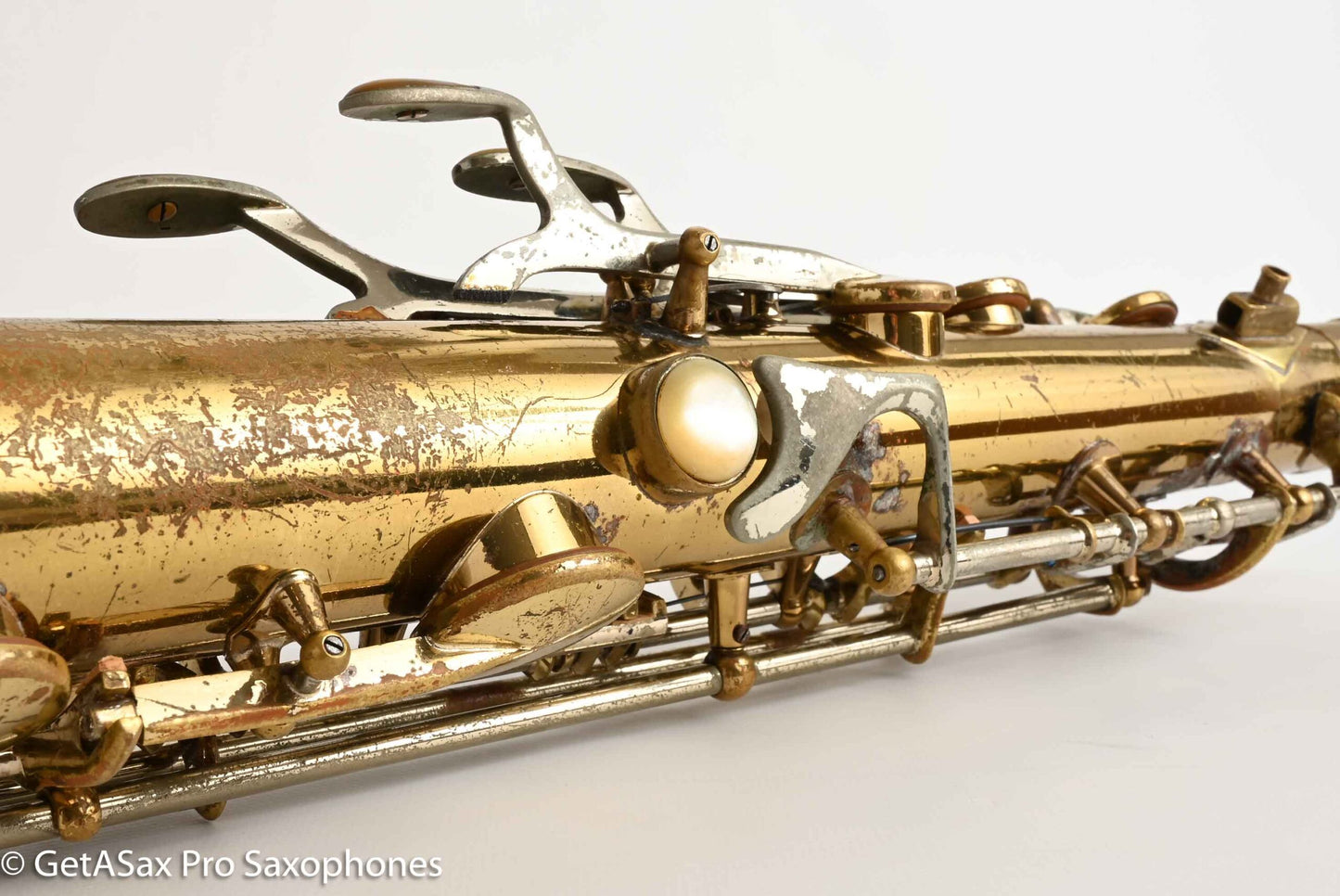 King SilverSonic Tenor with Full Pearls and Gold in the Engraving Special Order Fresh Overhaul! 406210