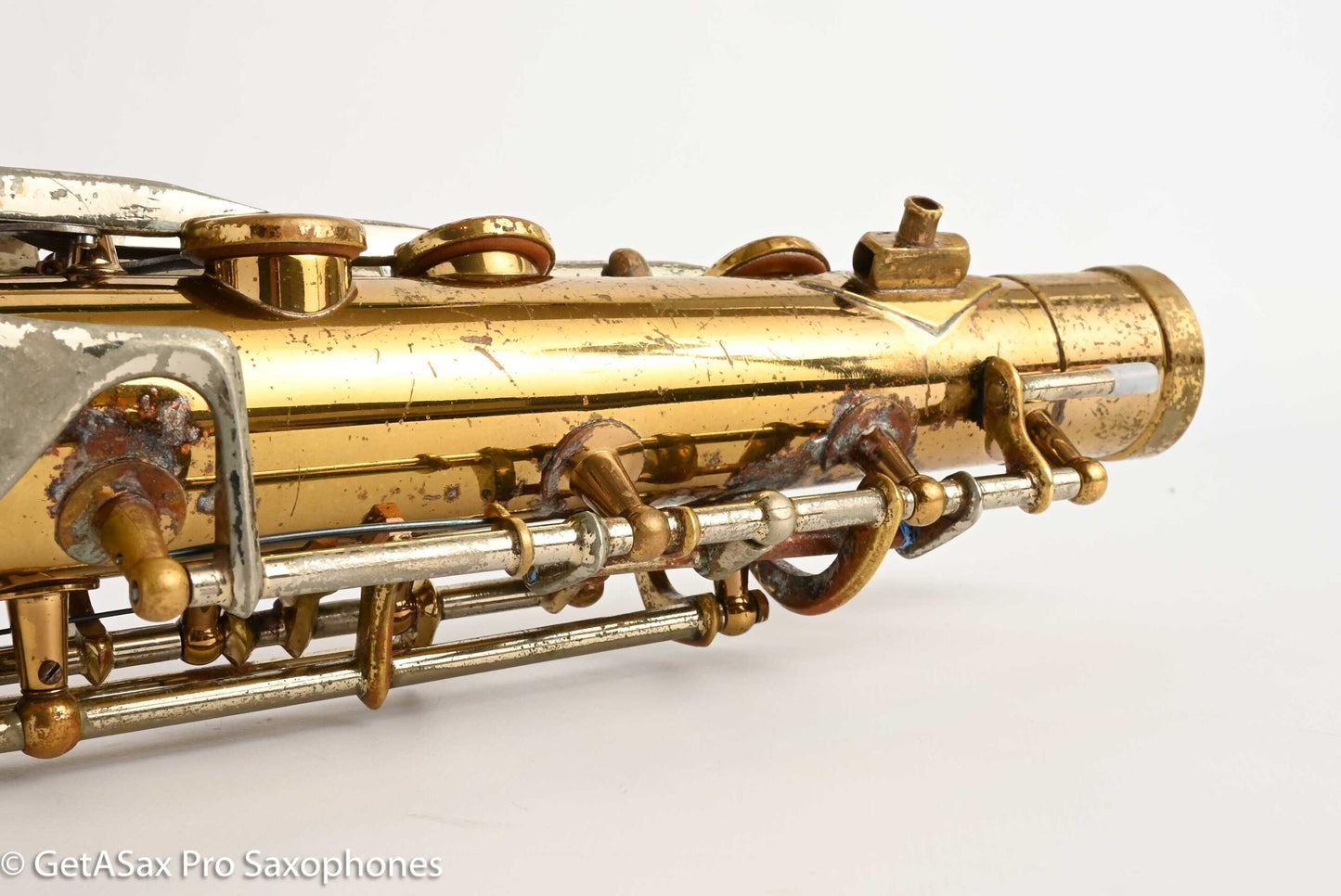 King SilverSonic Tenor with Full Pearls and Gold in the Engraving Special Order Fresh Overhaul! 406210