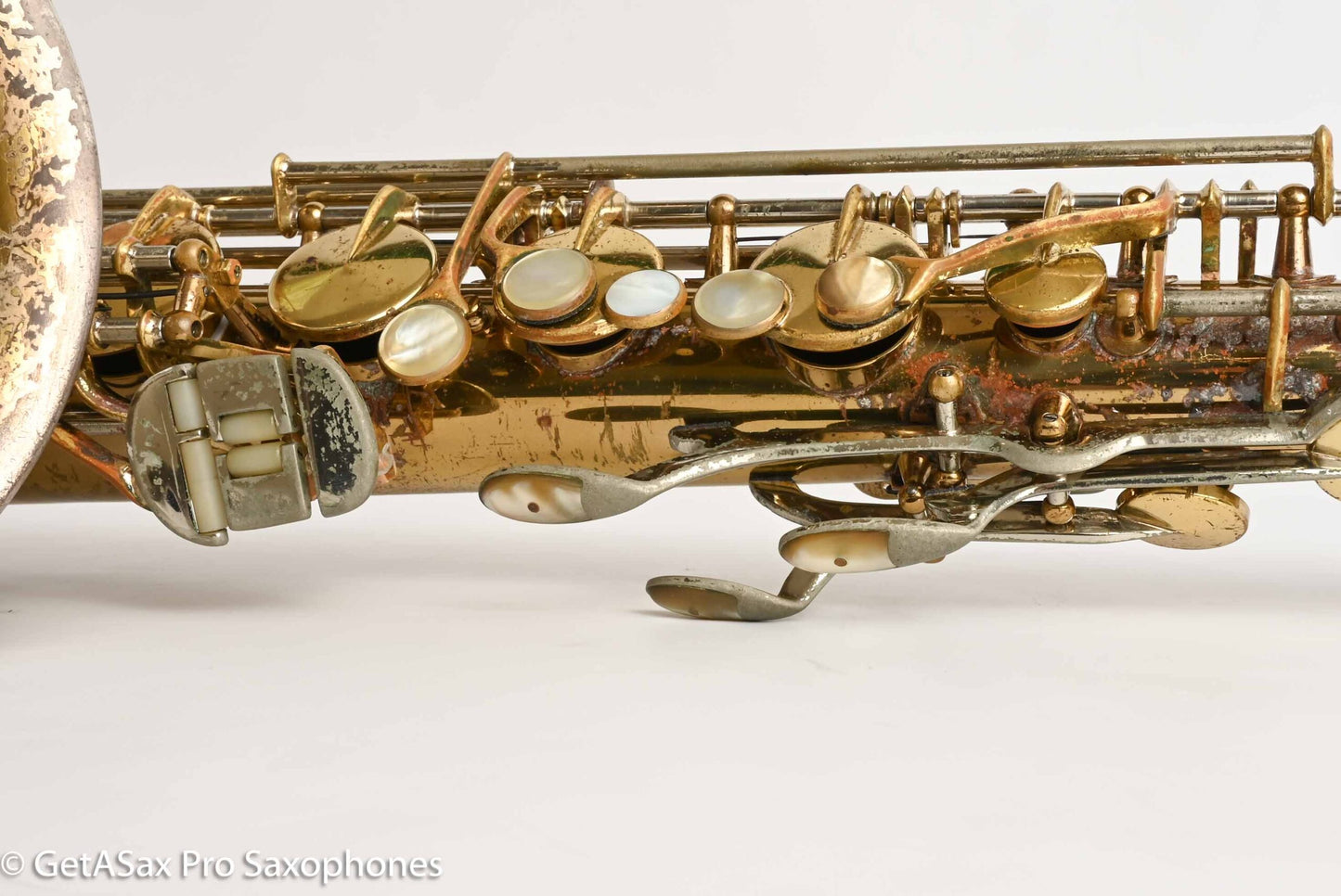 King SilverSonic Tenor with Full Pearls and Gold in the Engraving Special Order Fresh Overhaul! 406210