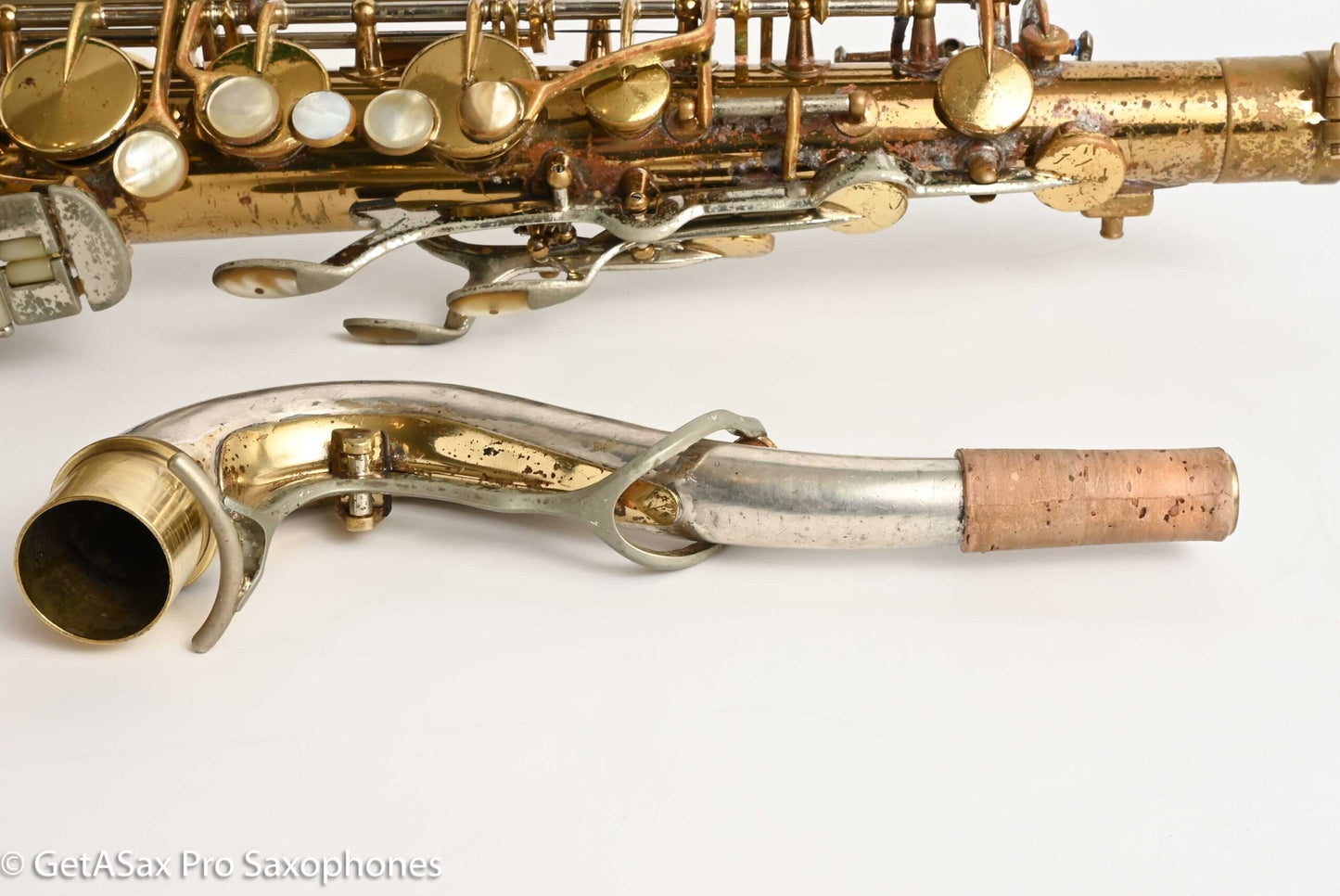 King SilverSonic Tenor with Full Pearls and Gold in the Engraving Special Order Fresh Overhaul! 406210