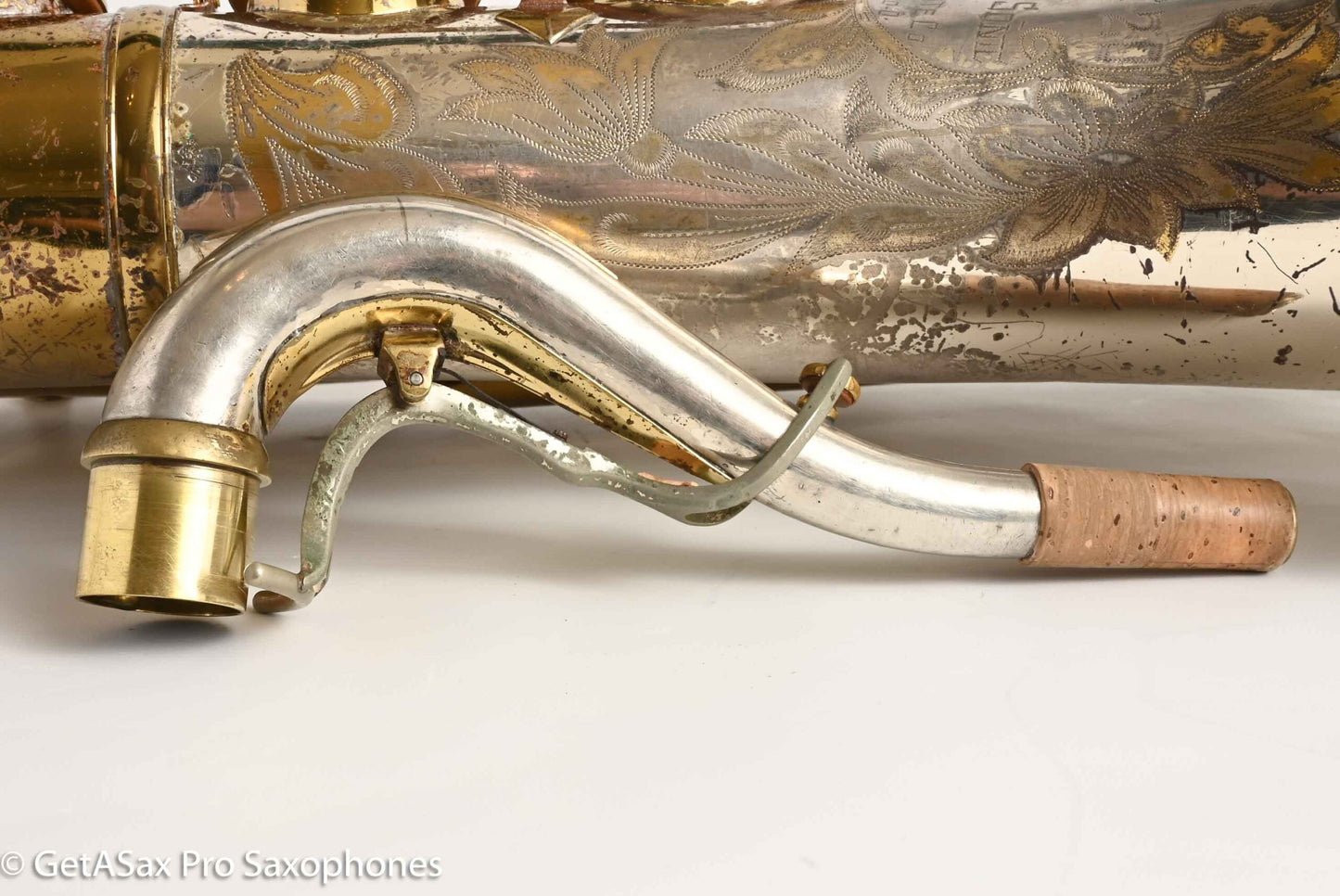 King SilverSonic Tenor with Full Pearls and Gold in the Engraving Special Order Fresh Overhaul! 406210