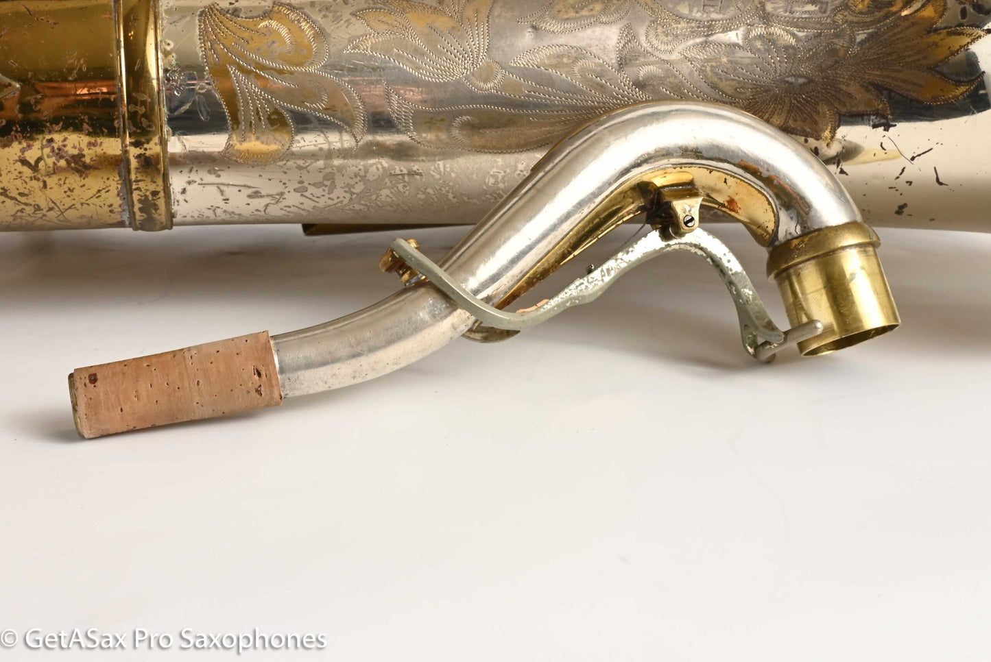 King SilverSonic Tenor with Full Pearls and Gold in the Engraving Special Order Fresh Overhaul! 406210