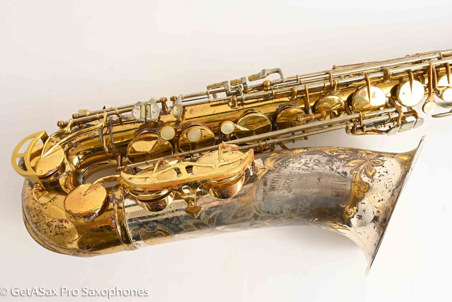 King SilverSonic Tenor with Full Pearls and Gold in the Engraving Special Order Fresh Overhaul! 406210