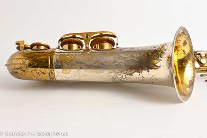 King SilverSonic Tenor with Full Pearls and Gold in the Engraving Special Order Fresh Overhaul! 406210