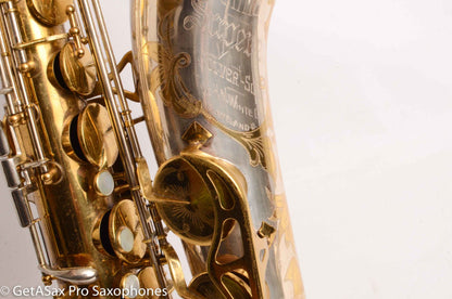 King SilverSonic Tenor Series III Gold in the Engraving Double Socket Neck 375203