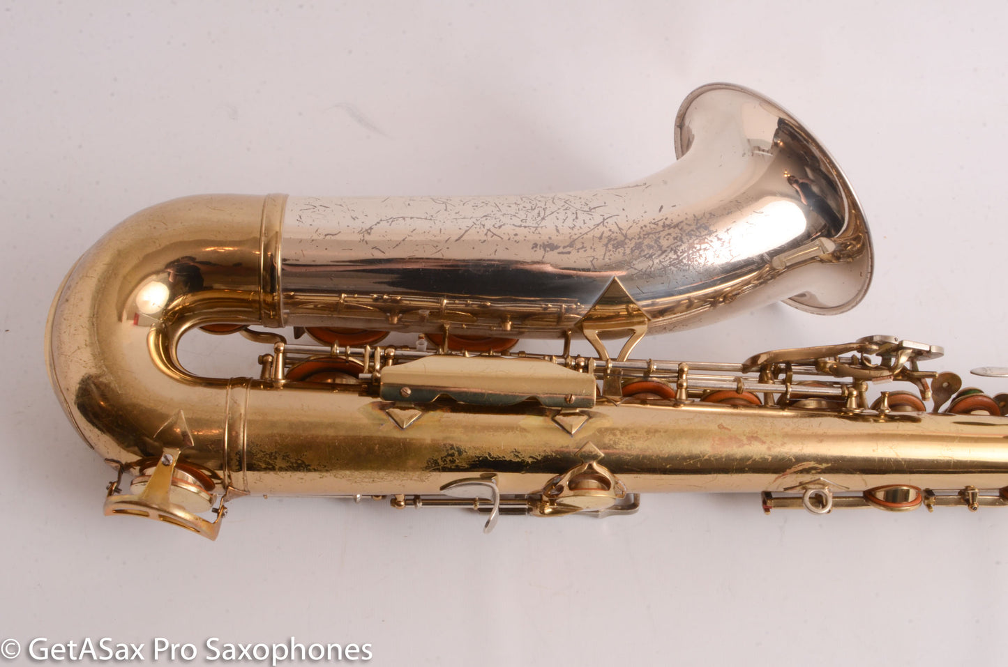 King SilverSonic Tenor Solid Silver Neck and Bell 433140 Very Good Condition