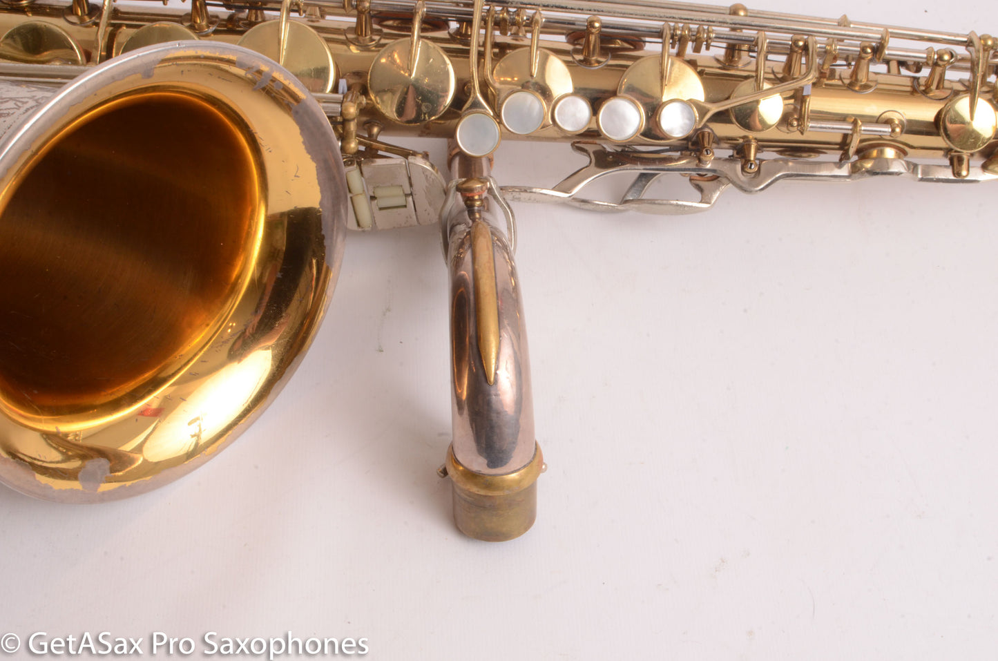 King SilverSonic Tenor Solid Silver Neck and Bell 433140 Very Good Condition