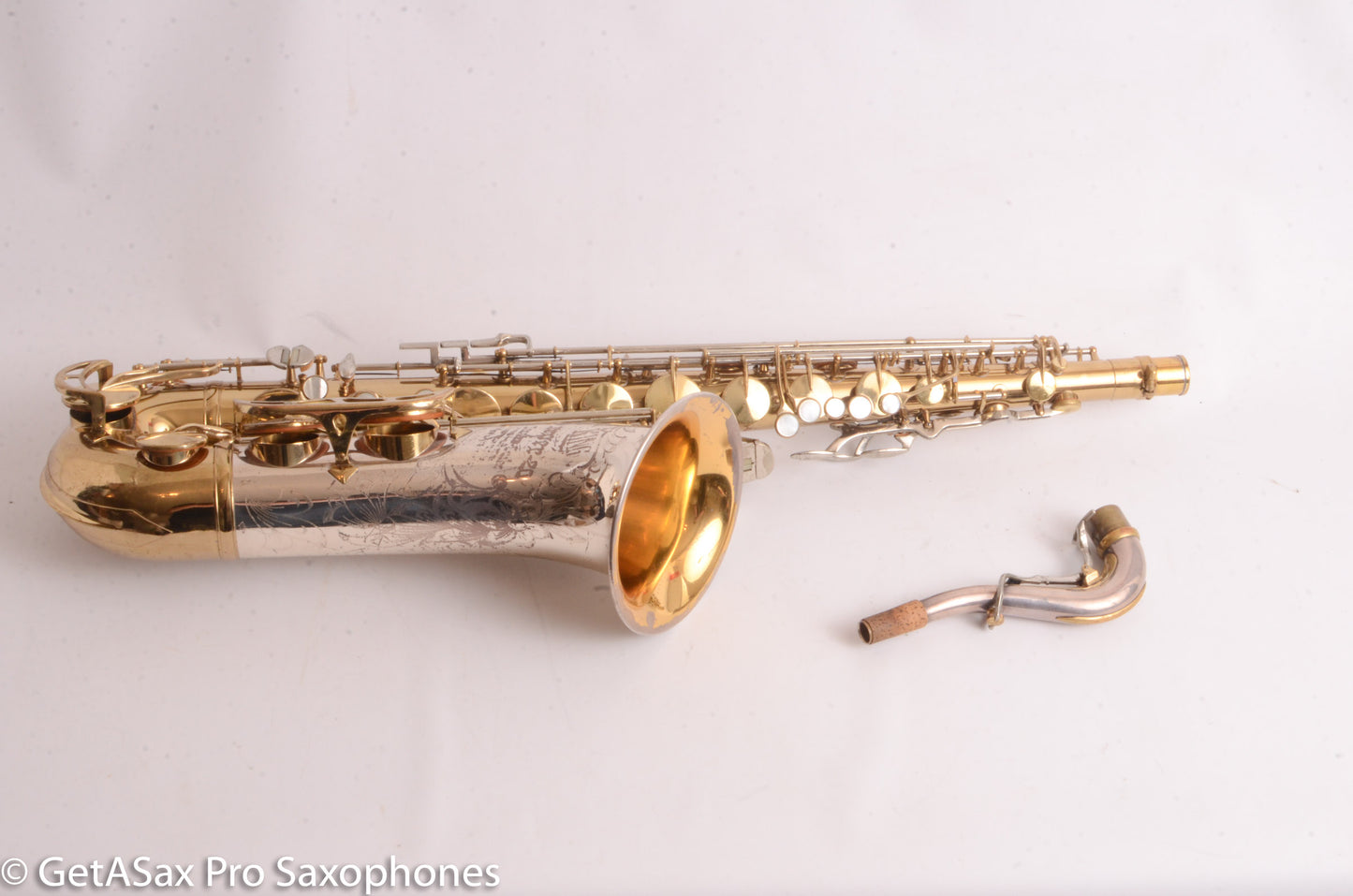 King SilverSonic Tenor Solid Silver Neck and Bell 433140 Very Good Condition