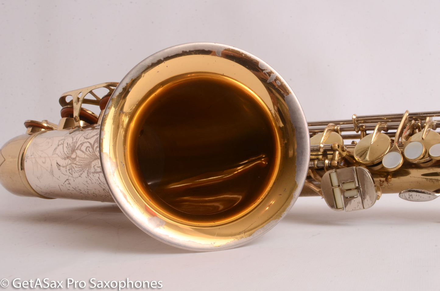 King SilverSonic Tenor Solid Silver Neck and Bell 433140 Very Good Condition