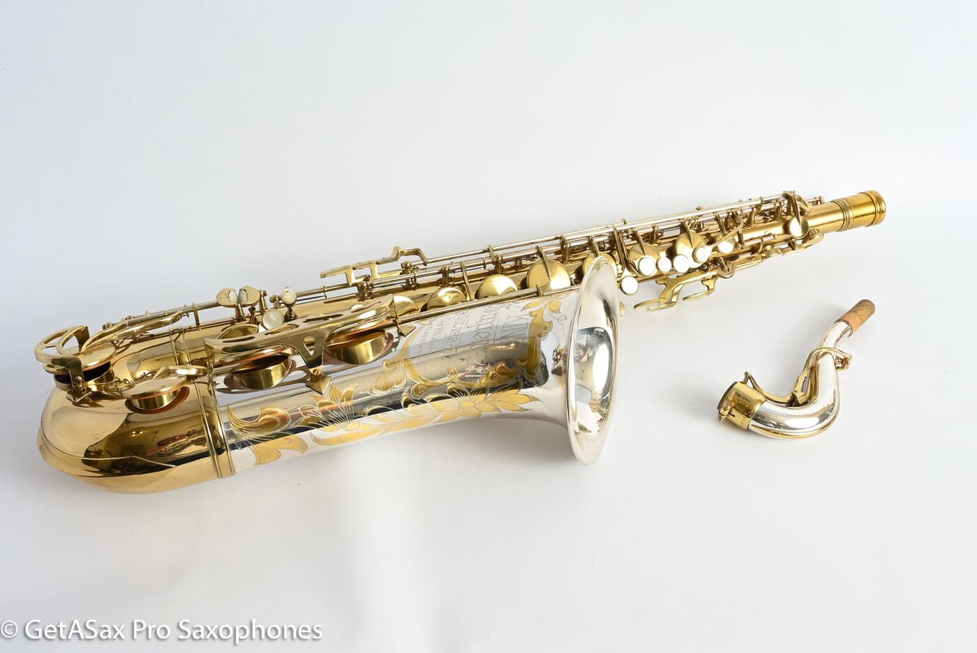 King Series II Silversonic Full Pearls Tenor Saxophone Matt Stohrer Overhaul Exceptional 328630