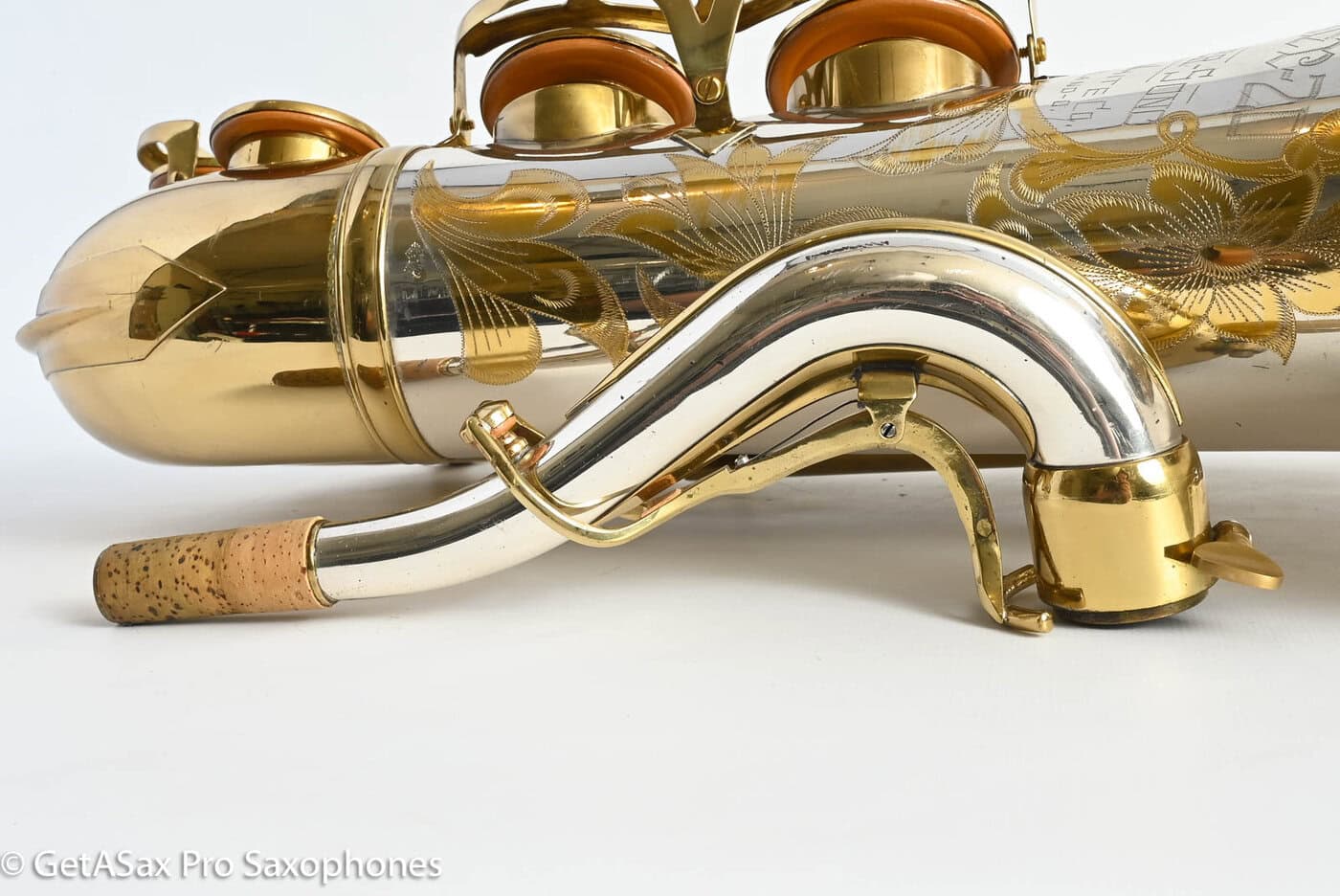 King Series II Silversonic Full Pearls Tenor Saxophone Matt Stohrer Overhaul Exceptional 328630