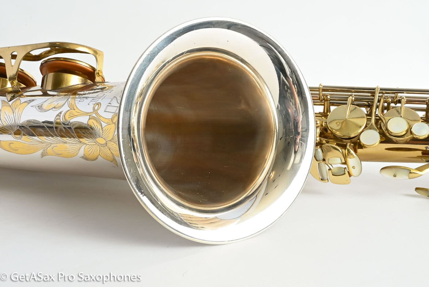 King Series II Silversonic Full Pearls Tenor Saxophone Matt Stohrer Overhaul Exceptional 328630