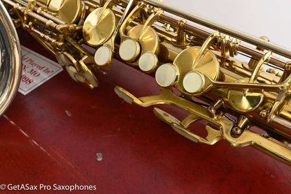 King Series II Silversonic Full Pearls Tenor Saxophone Matt Stohrer Overhaul Exceptional 328630