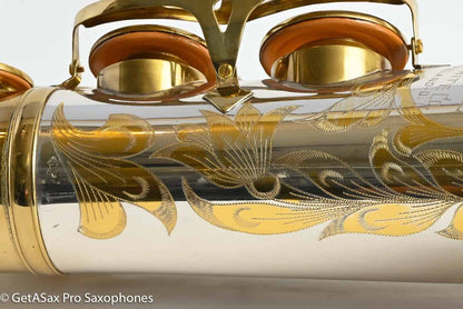 King Series II Silversonic Full Pearls Tenor Saxophone Matt Stohrer Overhaul Exceptional 328630