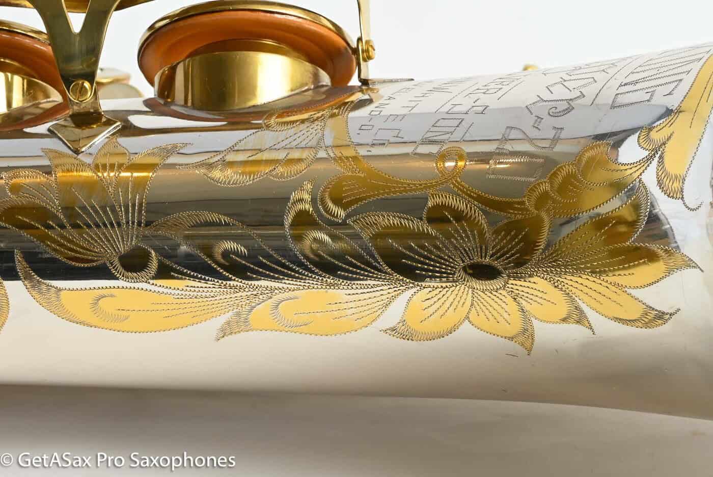 King Series II Silversonic Full Pearls Tenor Saxophone Matt Stohrer Overhaul Exceptional 328630