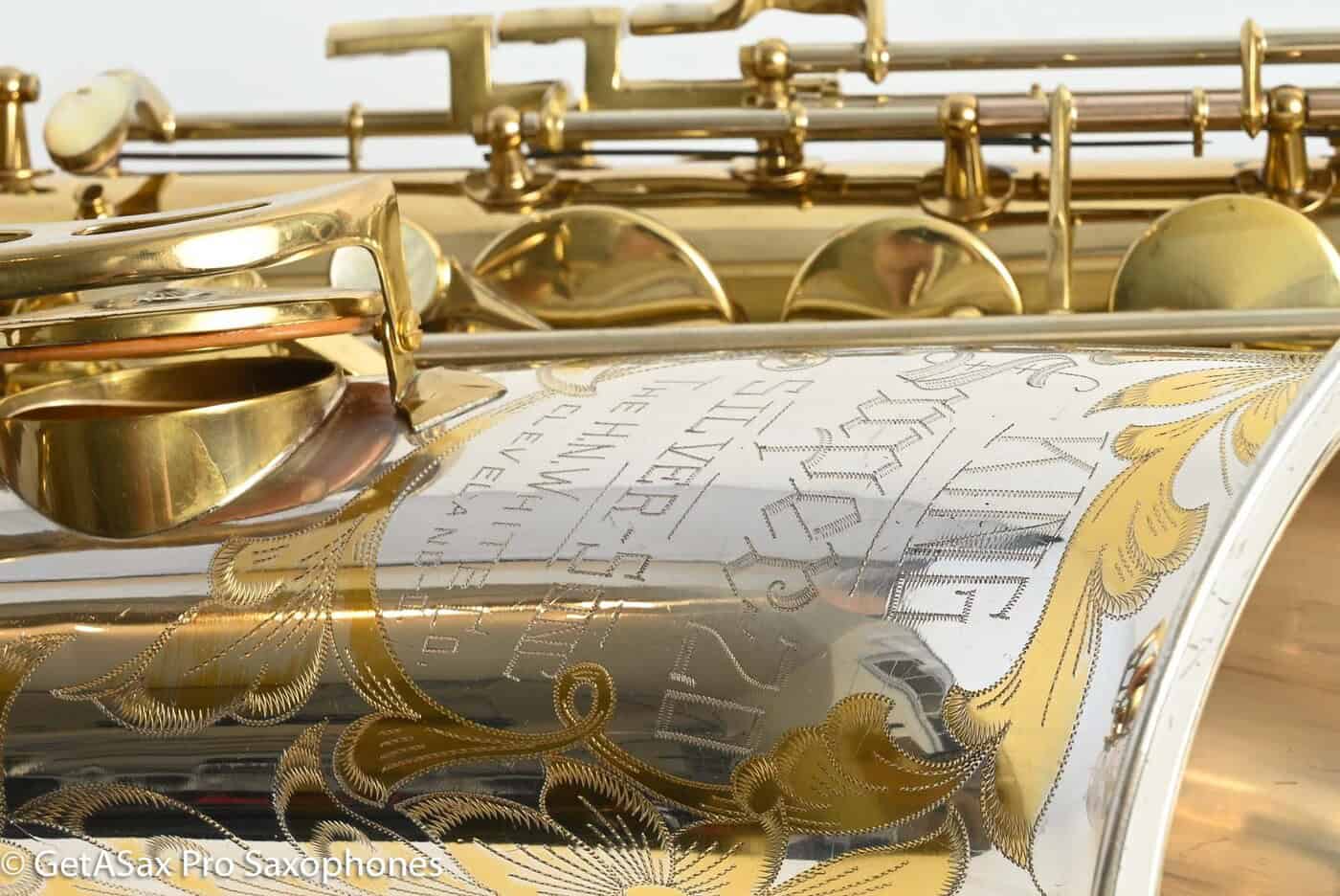 King Series II Silversonic Full Pearls Tenor Saxophone Matt Stohrer Overhaul Exceptional 328630