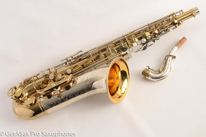 King Silversonic Tenor Excellent Condition Original Lacquer Silver Neck + Bell + Treypack 448262