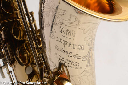 King Silversonic Tenor Excellent Condition Original Lacquer Silver Neck + Bell + Treypack 448262