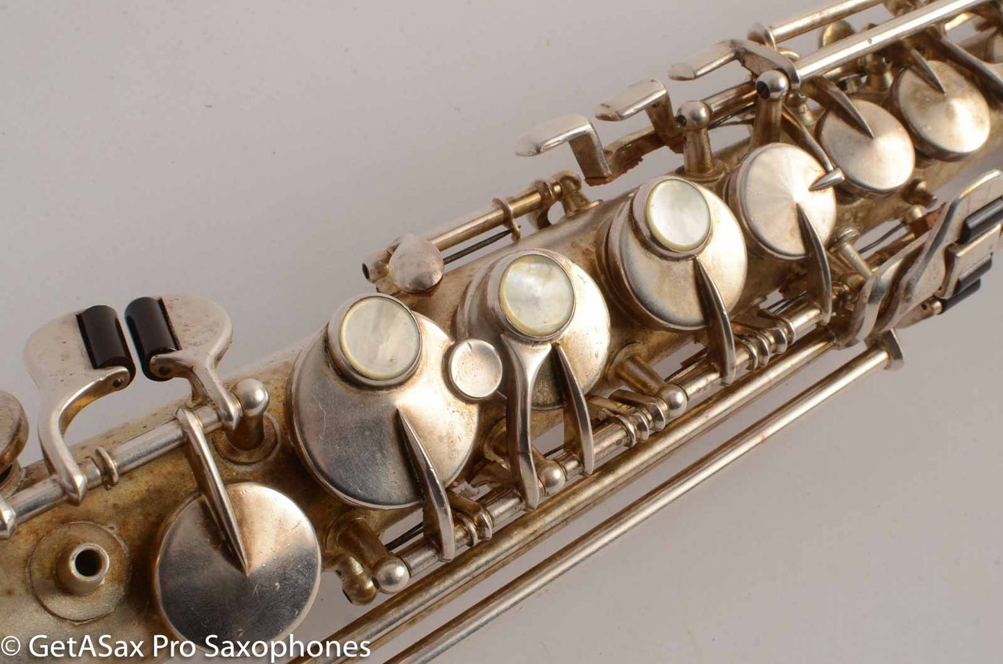 King Soprano Saxophone Original Silver Plate 81960 Great Deal!