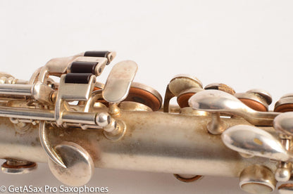 King Soprano Saxophone Original Silver Plate 81960 Great Deal!