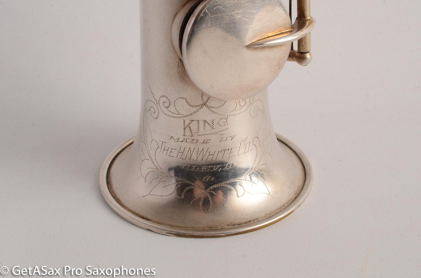 King Soprano Saxophone Original Silver Plate 81960 Great Deal!