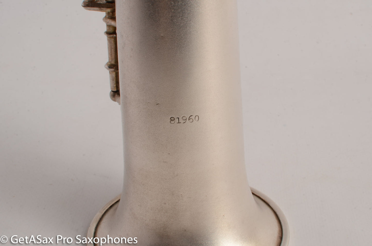 King Soprano Saxophone Original Silver Plate 81960 Great Deal!