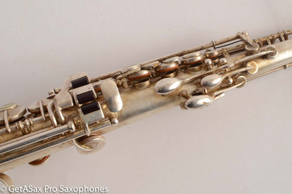 King Soprano Saxophone Original Silver Plate 81960 Great Deal!