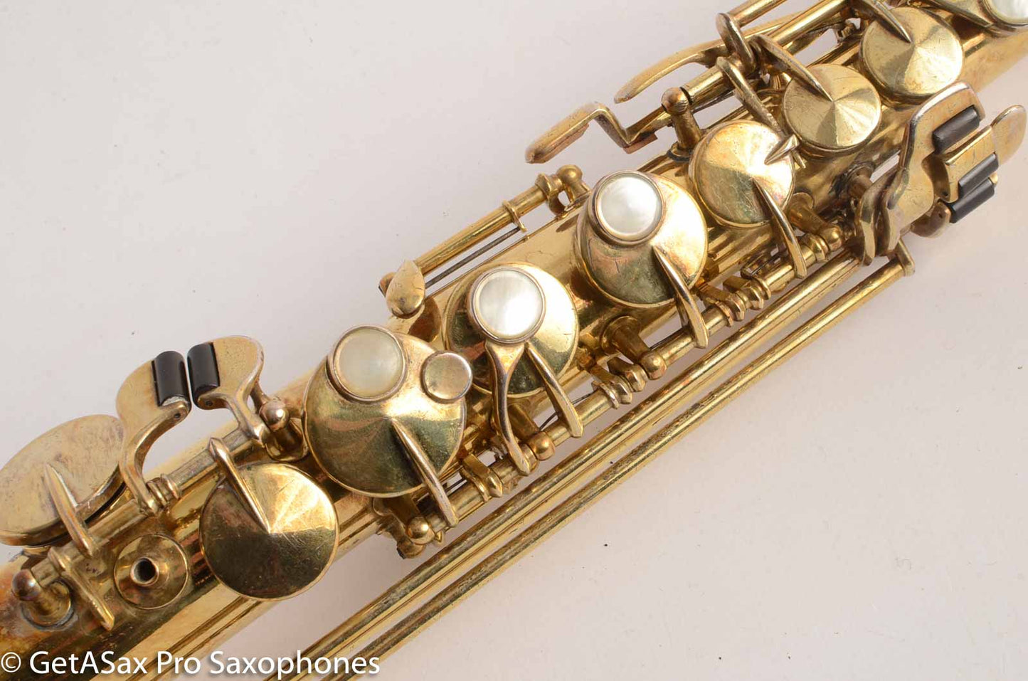 King Original Gold Plate Soprano Saxophone Beautiful Engraving 56362