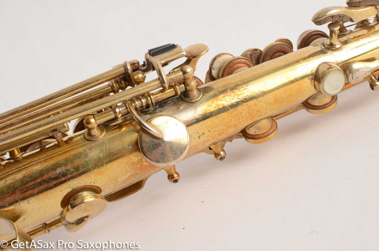 King Original Gold Plate Soprano Saxophone Beautiful Engraving 56362