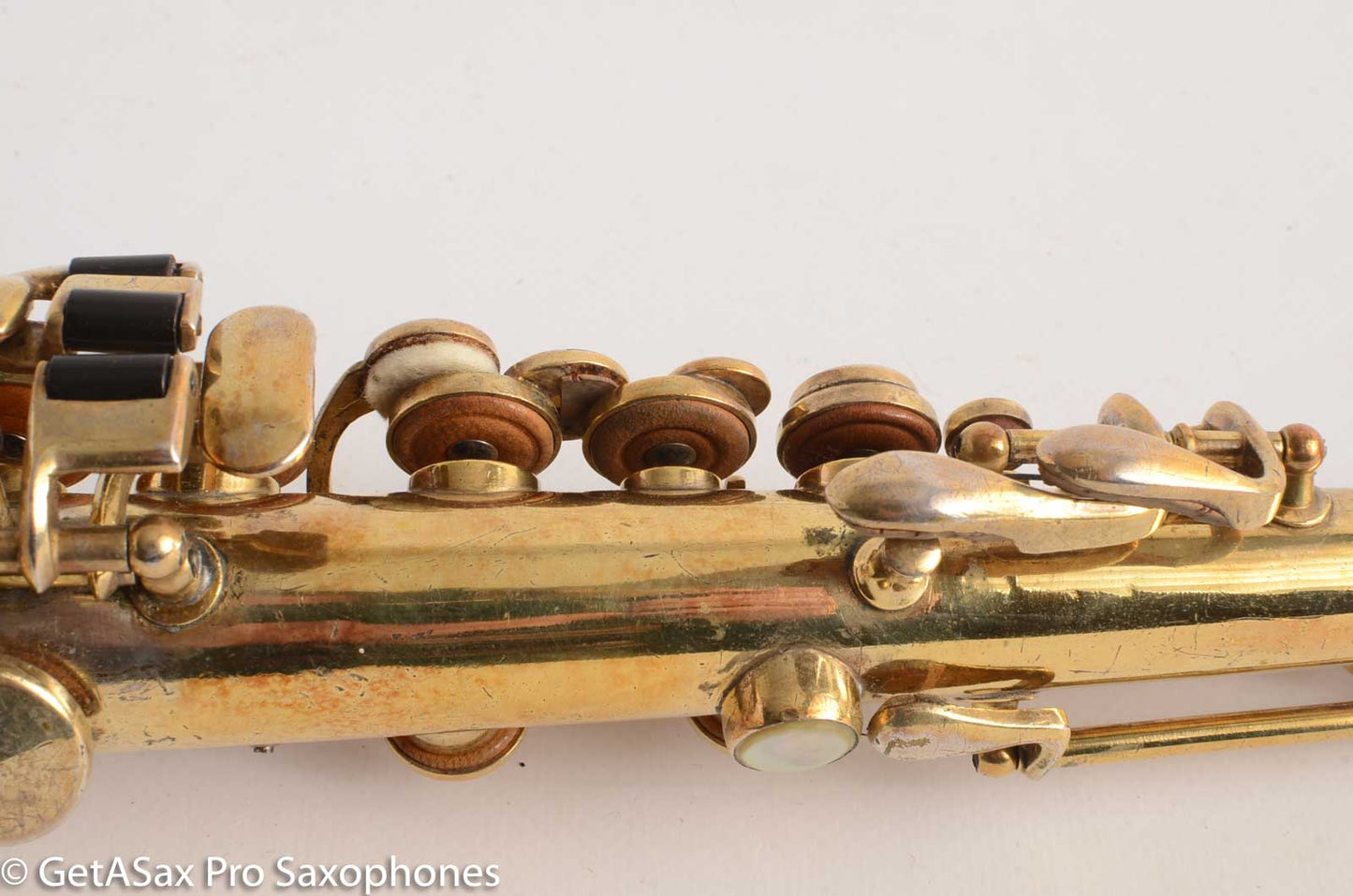 King Original Gold Plate Soprano Saxophone Beautiful Engraving 56362